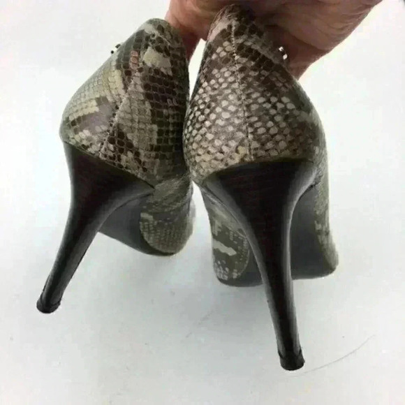 Calvin Klein Heels fionn 8.5 Leather Snake print - Picture 6 of 8